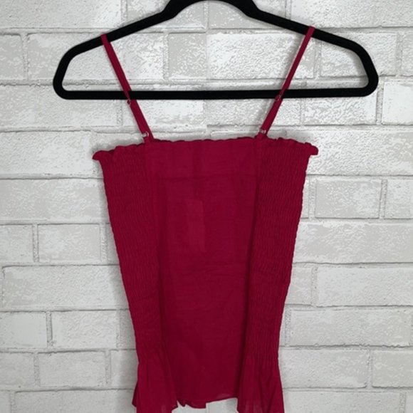 NWT Anthropologie Red Peplum Tank Top - Picture 8 of 13